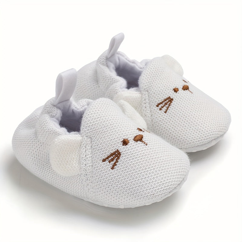 Cartoon Slip On Baby Girls House Shoes Lightweight Non Slip Walking Shoes