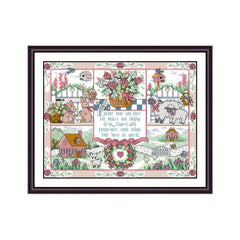 Christmas Cross Stitch 14CT God's Gift Cartoon DIY
