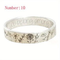 Vintage Craft Rustic Small Flowers 6mm Dandelion Ring