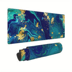 Marble Style Mouse Pad 80x29.97 cm Non-Slip Rubber Base Mousepad