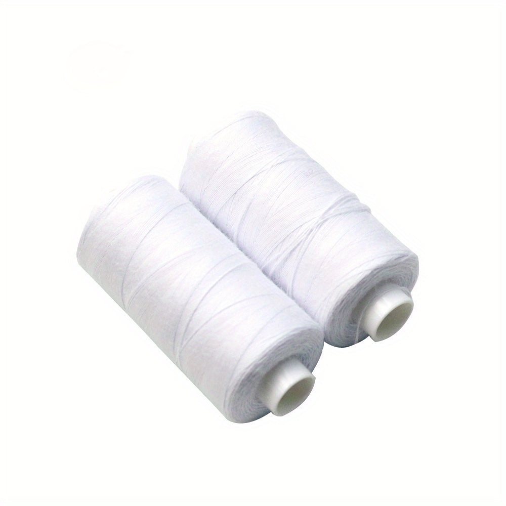 2pcs 500m Polyester Sewing Thread Set, Strong & Durable, for Hand Machines