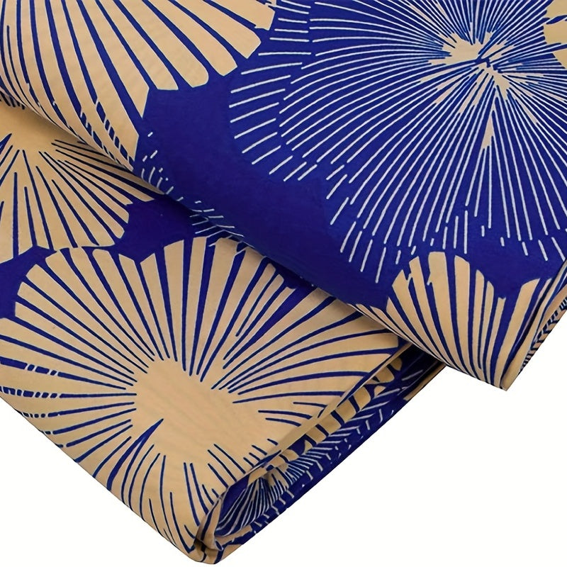 African Fabric DIY Craft Wax Cloth Ethnic Print 6 Yards