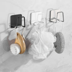 Stainless Steel Sponge Rack Sink Drain Shelving Hooks