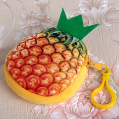 Fruit Volleyball Plush Coin Purse Bag Pendant