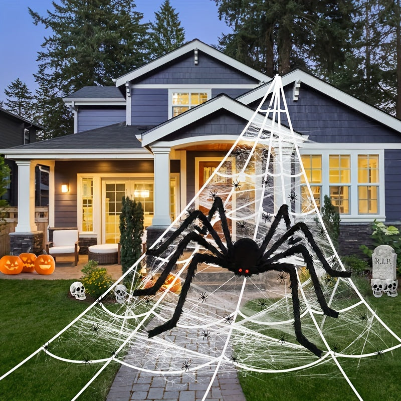 Glowing Extra Large Spider Halloween Decorative Props