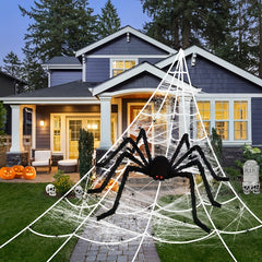 Glowing Extra Large Spider Halloween Decorative Props