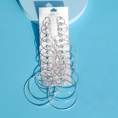 12 Pairs Hoop Earrings Set for Women Girls