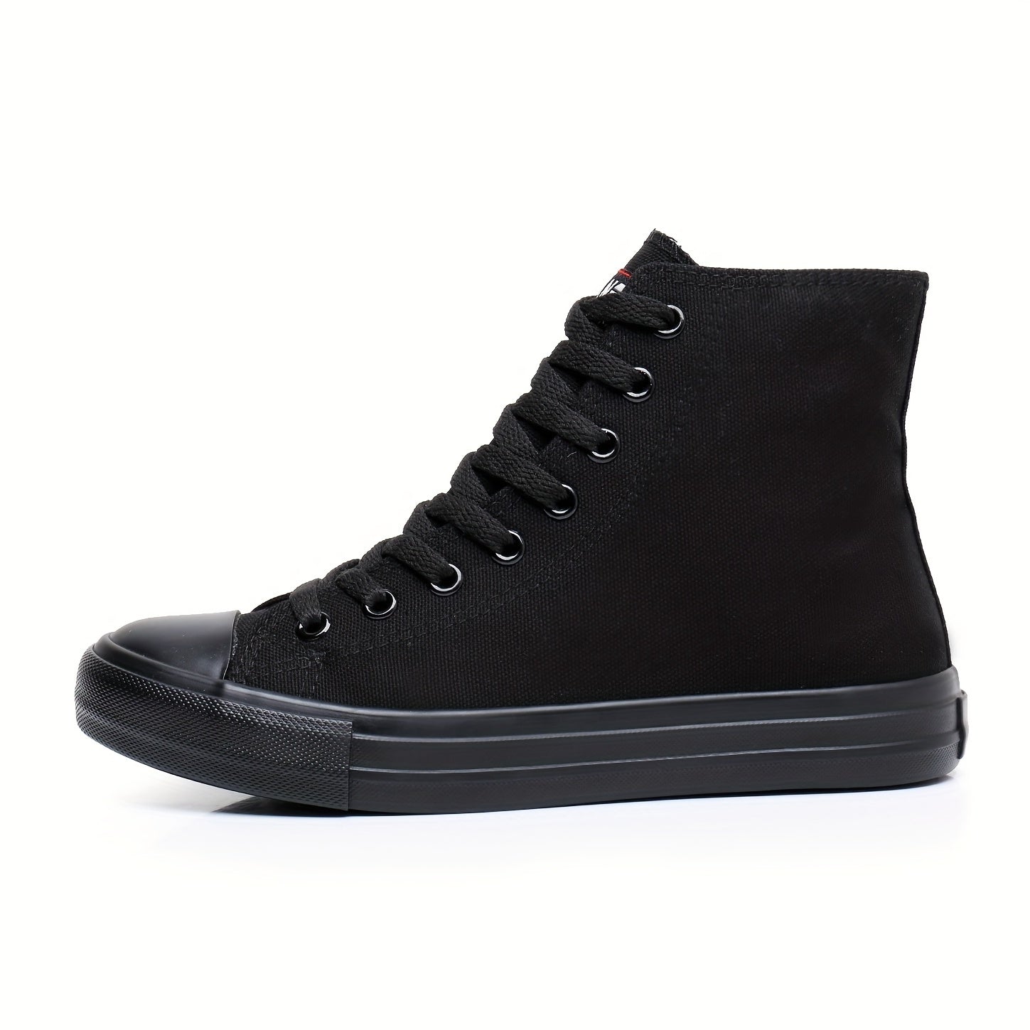Women's High Top Canvas Lace Up Flat Skate Shoes