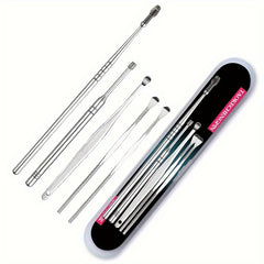 5pc Ear Picking Tool Set Spiral Spring Spoon
