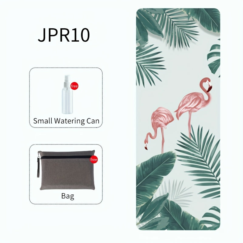 3pcs Portable 1.5mm Yoga Mat & Towel Set - Lightweight & Absorbent