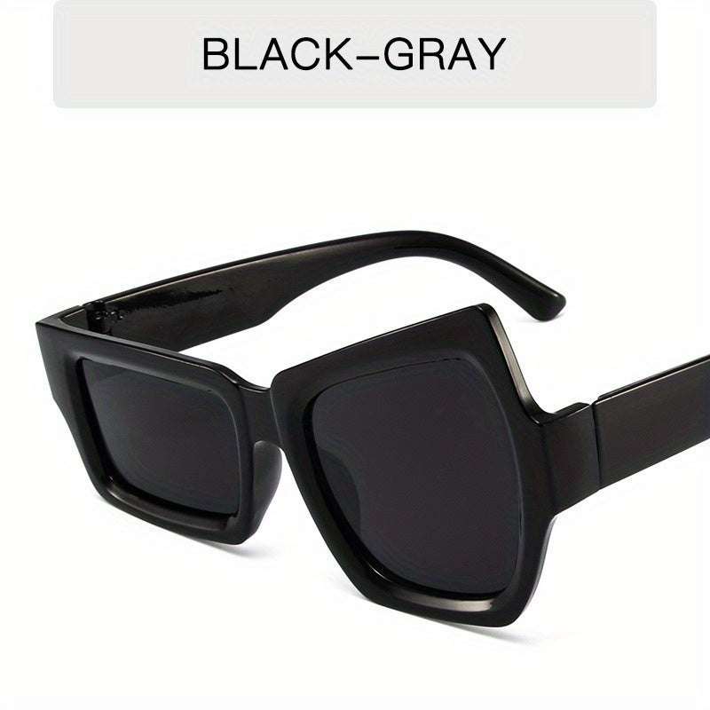 Y2K Irregular Frame Sunglasses for Women Men Hiphop UV400