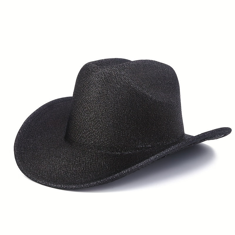 Breathable Sunshade Laser Cowboy Hat for Outdoor Activities