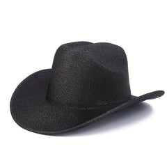 Breathable Sunshade Laser Cowboy Hat for Outdoor Activities