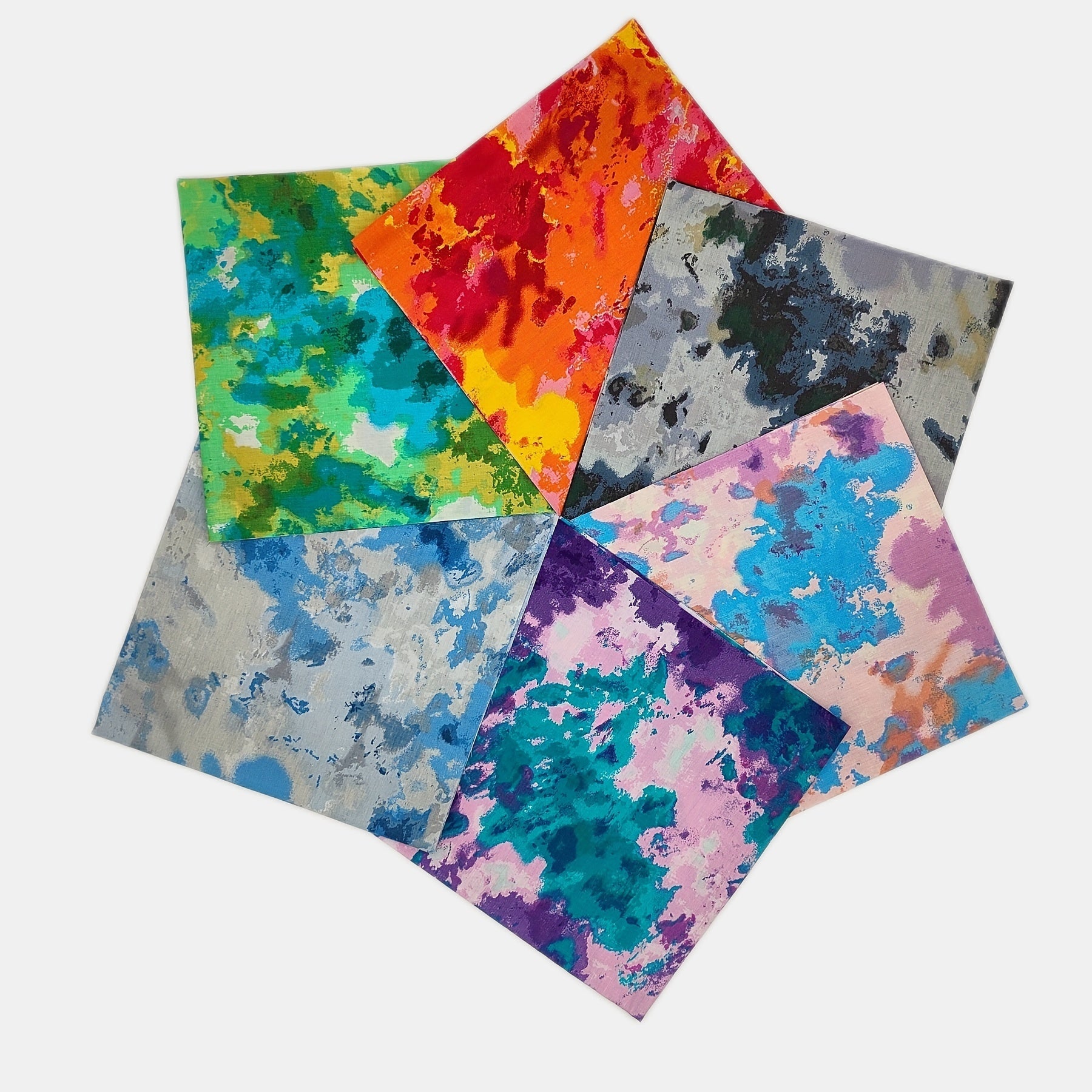 6pcs Quilting Fabric Cotton Craft DIY Doll Clothes Precut Patchwork Sewing