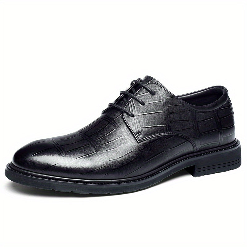 Men's Textured Derby Shoes Business Formal Wear