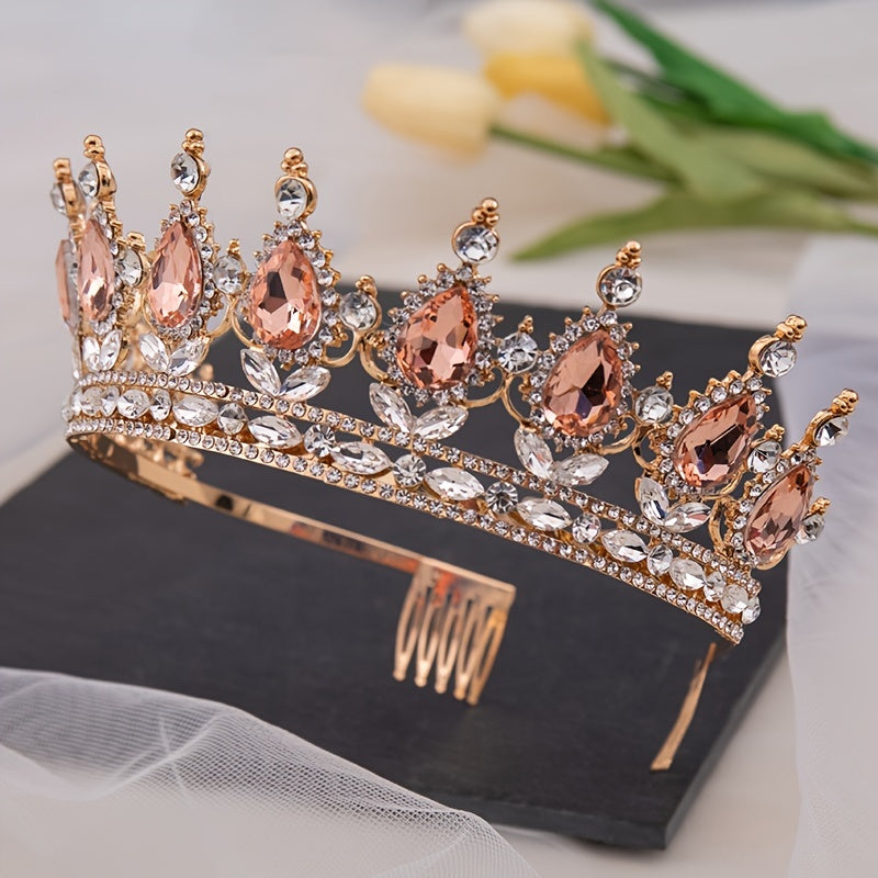 Crystal Rhinestone Bridal Wedding Tiara Headband for Girls