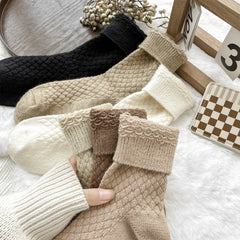 6 Pairs Soft Mid Tube Socks Women's Stockings