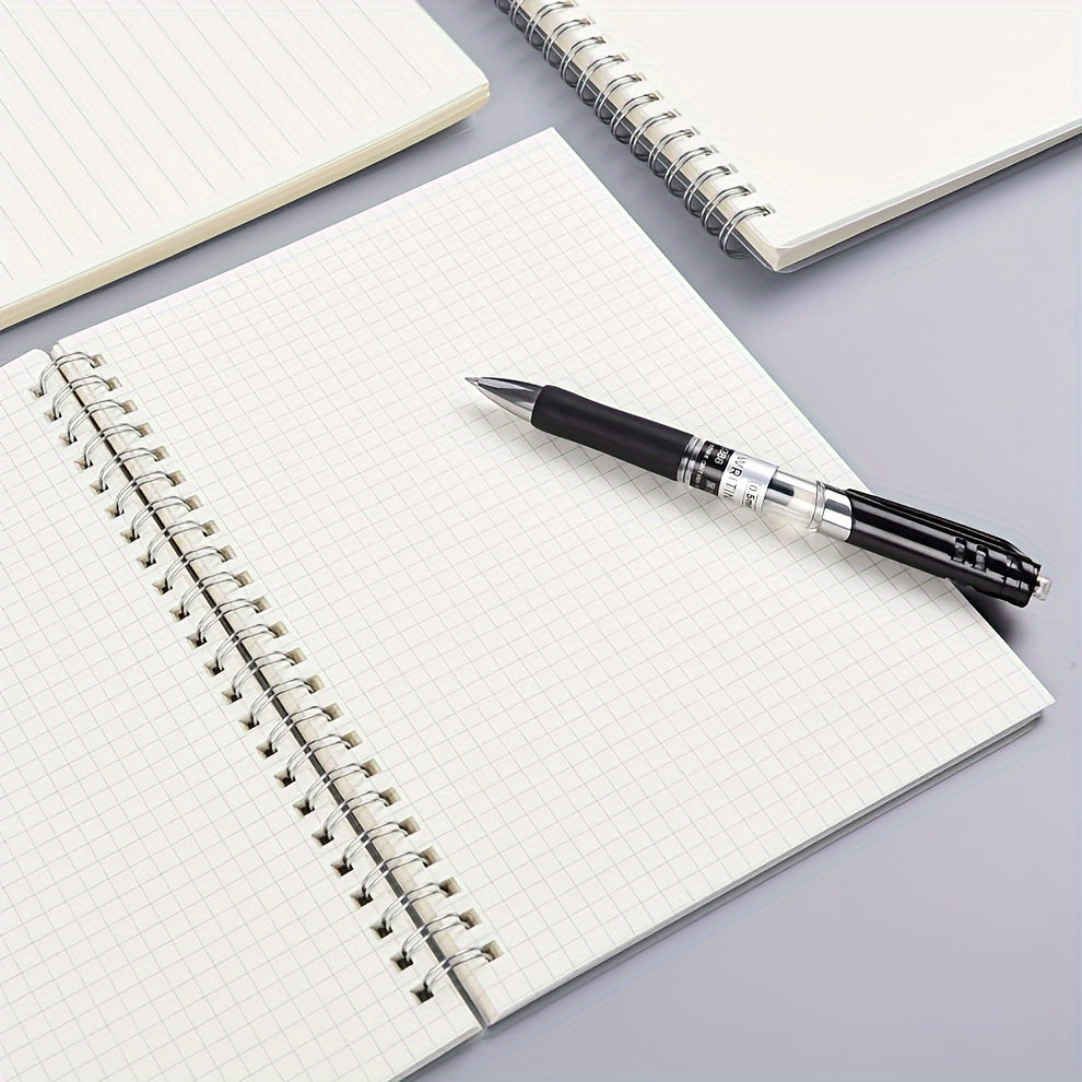 A5 B5 Spiral Graph Paper Notebooks, 160 Pages, Dotted Ruling