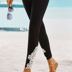 Solid Skinny Leggings Casual Women's Clothing