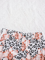 3pcs Toddler Girls Casual Shorts Set Leopard Print Floral Cow Flowers