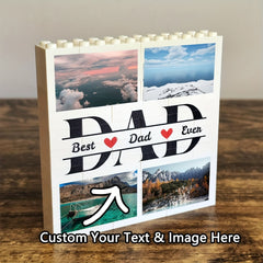 Personalized Dad Photo Block - Father's Day Gift