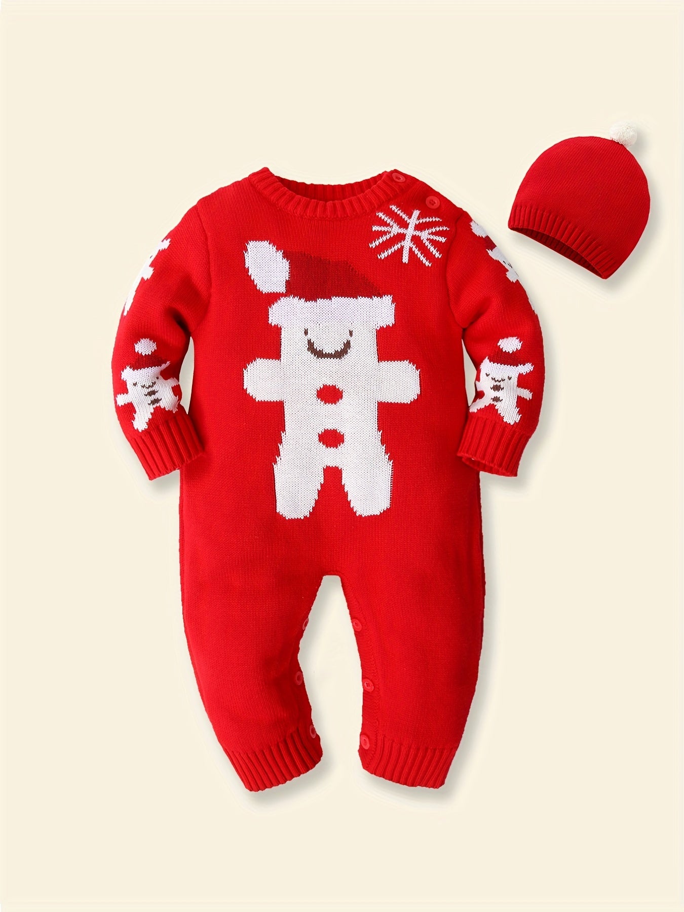 Christmas Baby Santa Claus Jumpsuit Reindeer Romp