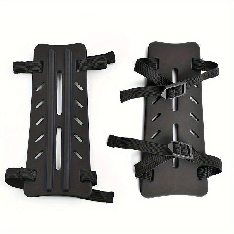 Adjustable Archery Arm Guard Protective 2 Strap Rubber Forearm Protector