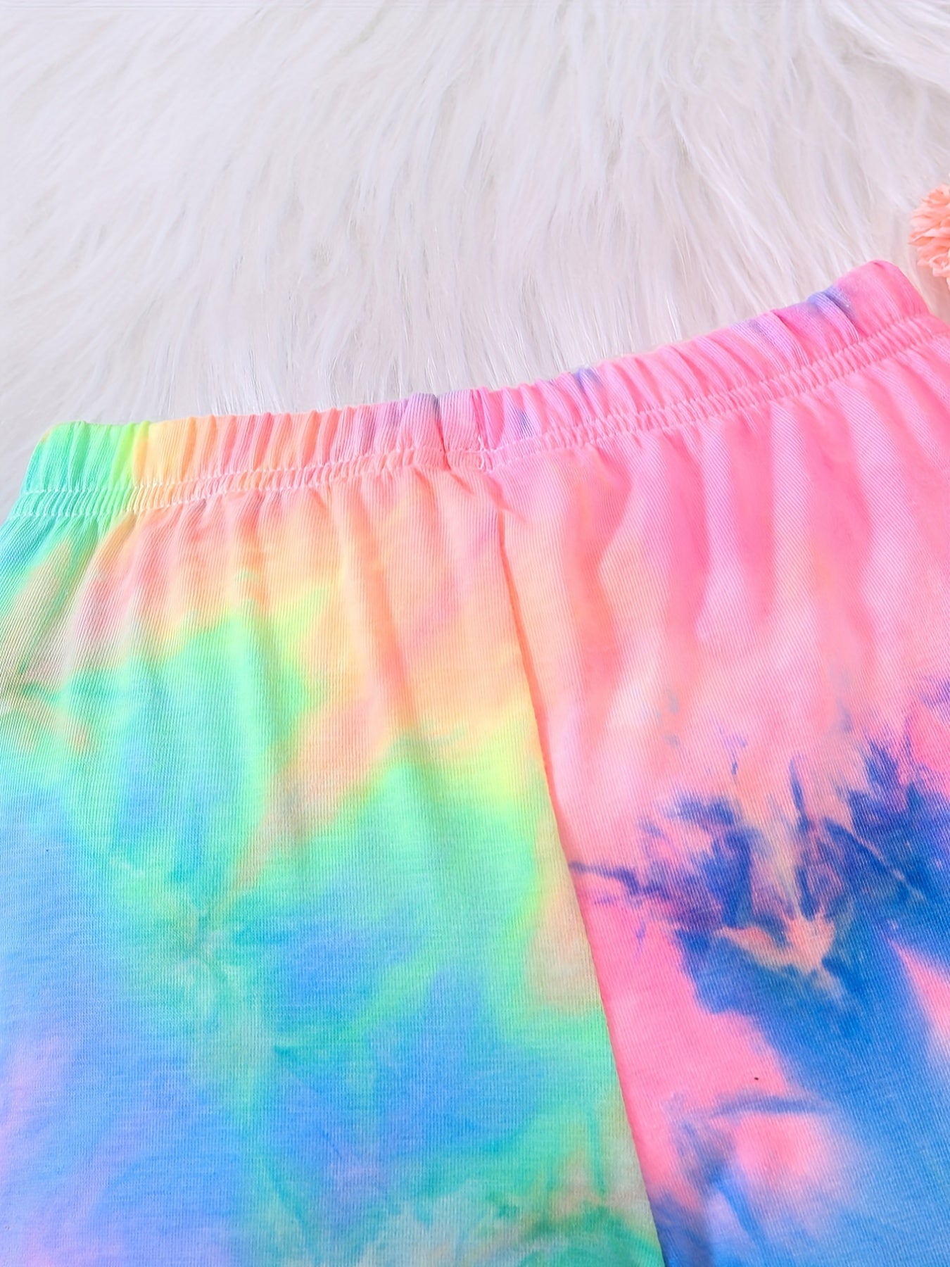 Toddler Girls Tie Dye Flare Leg Pants