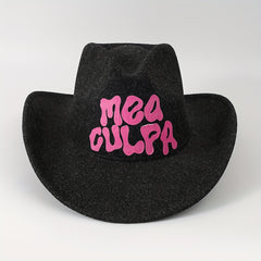 Y2K Western Cowboy Hat Wide Brim Style for Men and Women