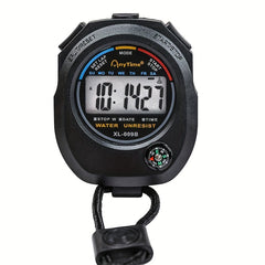 Digital Sports Stopwatch Chronograph LCD Timer Waterproof Alarm Watch