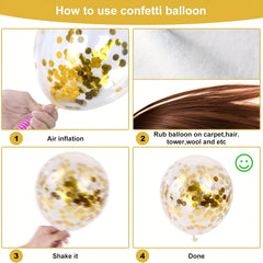 Colorful Confetti Balloon Set for Celebrations