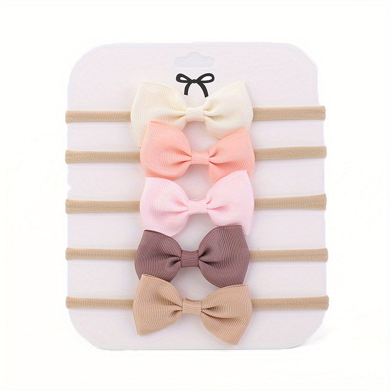 5pcs Bow Headband Hair Accessories for Baby Girls