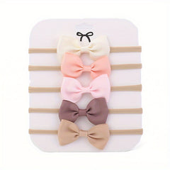 5pcs Bow Headband Hair Accessories for Baby Girls