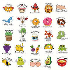 50 Motivational English Stickers for Luggage Skateboard Cup Phone Tablet