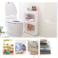 Kitchen Storage Shelf Plastic Rack Organizer 3 Layers