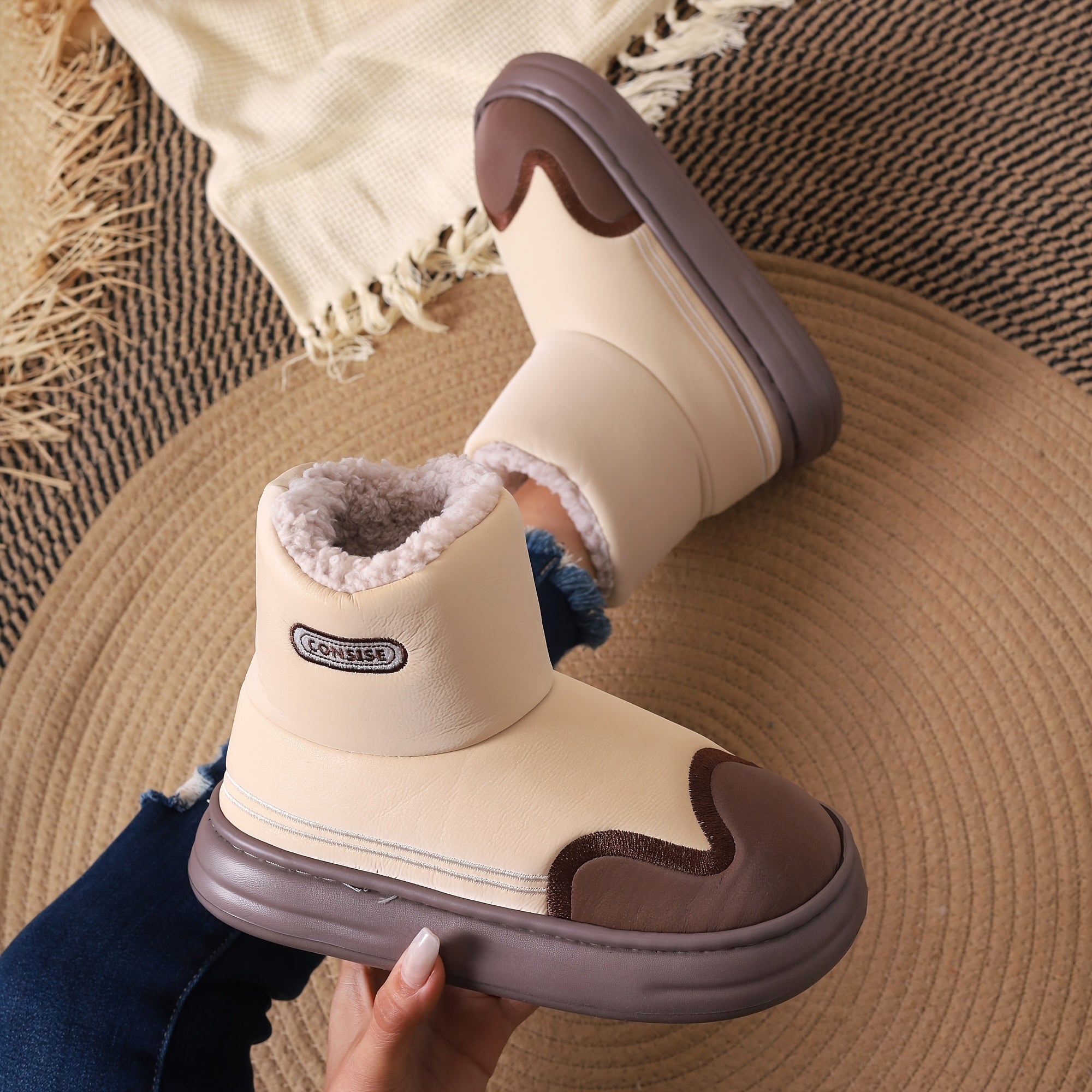 Women's Winter Snow Short Boots Plus Velvet Thick Warm Anti Slip Wear Resistant