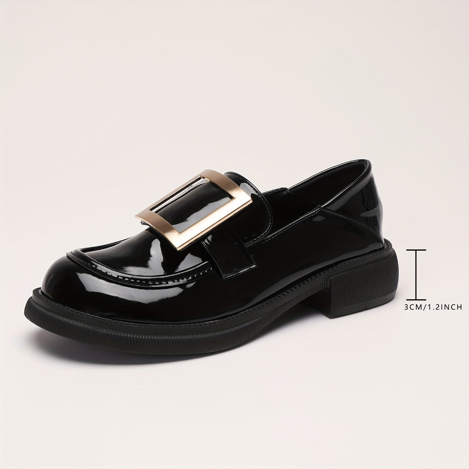 Glitter Loafers Slip On Patent Leather Casual Shoes