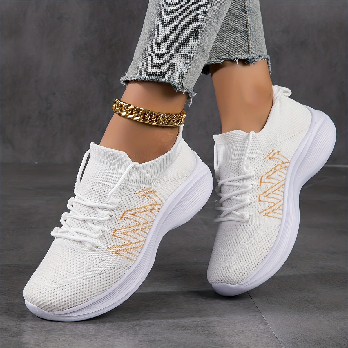 Women's Breathable Running Shoes Lightweight Non slip Leisure Shoes