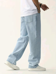 Men's Light Straight Leg Cotton Jeans