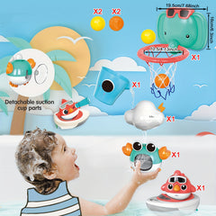 Elephant Basketball Hoop Bath Toy Set for Boys Girls
