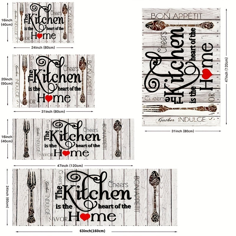 Soft Kitchen Rug Cushioned Anti-Fatigue Waterproof Non-Slip Runner Rug