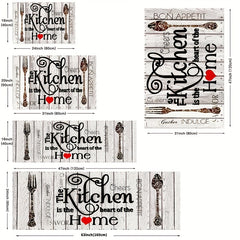 Soft Kitchen Rug Cushioned Anti-Fatigue Waterproof Non-Slip Runner Rug