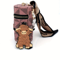 Cow Keychain Cartoon Animal Charm for Keys Backpacks Purses