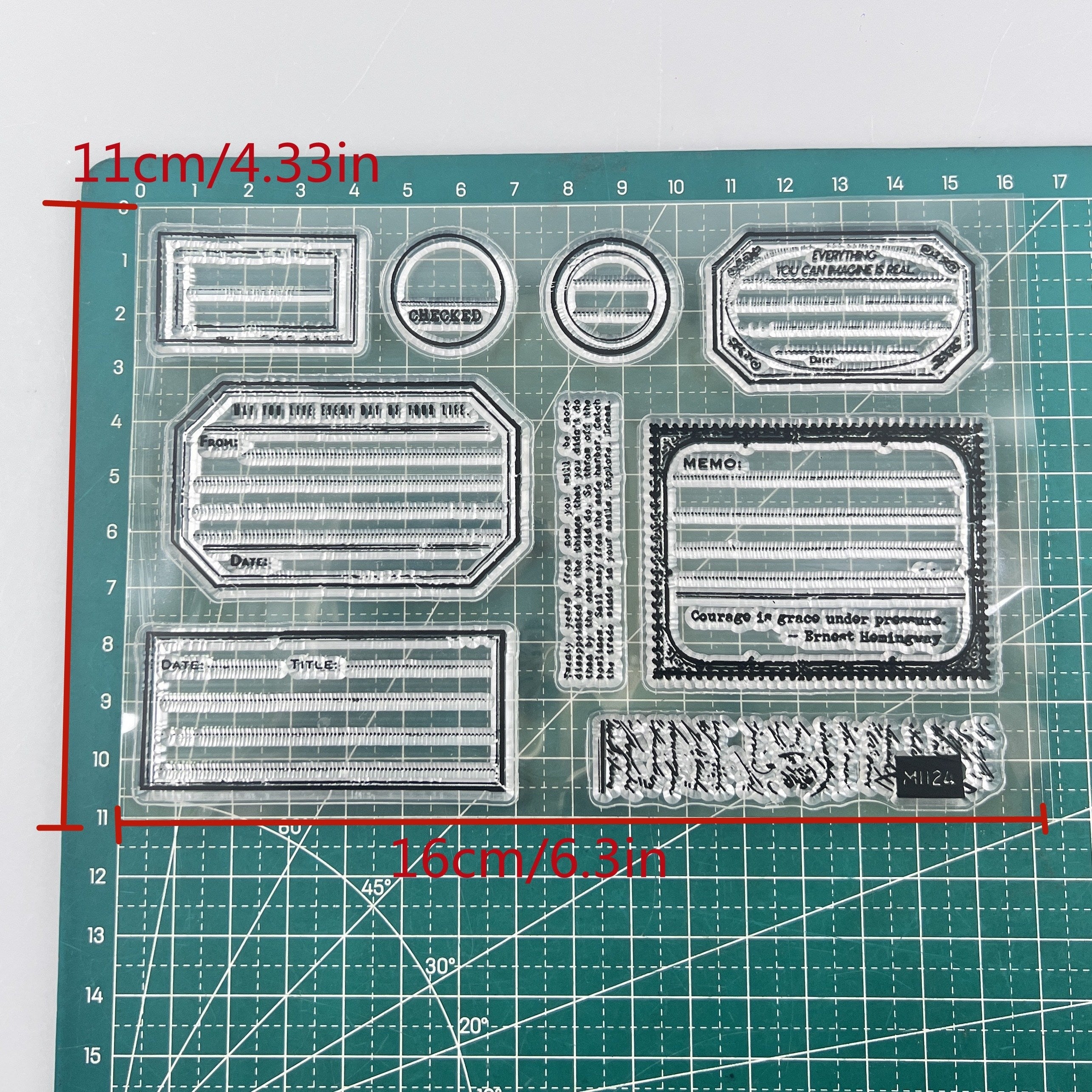 Label Stamps Stencils for DIY Scrapbook Decorative Craft Embossing