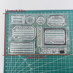 Label Stamps Stencils for DIY Scrapbook Decorative Craft Embossing