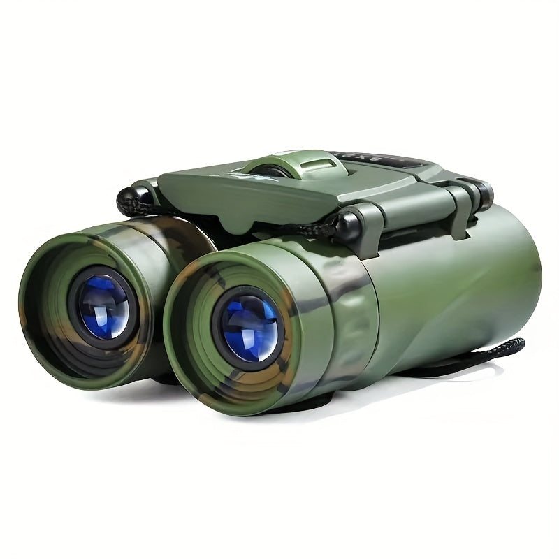 8x21 Mini Pocket Compact Binoculars - Army Green Camouflage Pattern