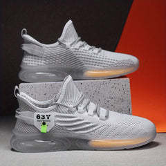 Men's Lace up Sneakers Athletic Shoes Shock absorbing And Breathable Running
