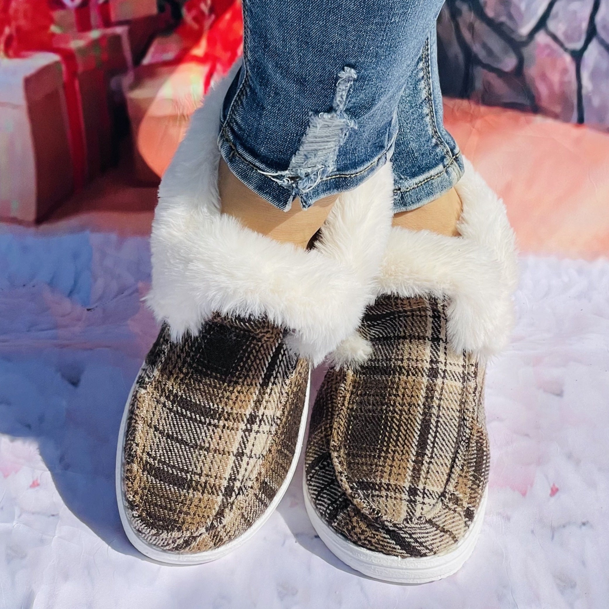 Gradient Coffee Winter Boots for Women