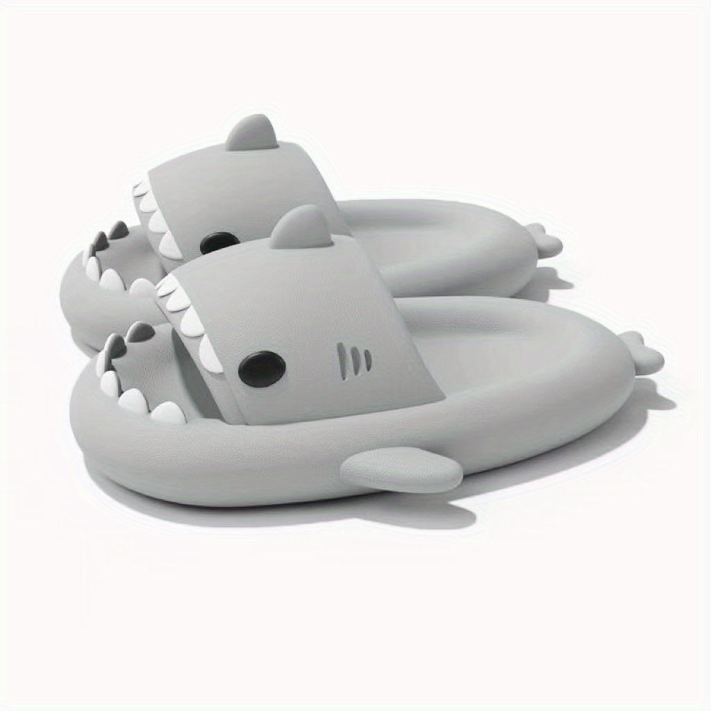 Men's Lightweight Shark Slippers Open Toe Home Shoes