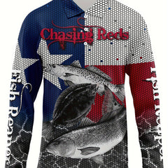 Fish 3d Pattern Men's Long Sleeve Shirt For Autumn Mens Clothing